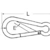 Osculati Carabiner hook with flush closure AISI 316 8 mm