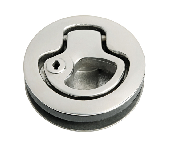 Osculati Flush pull latch AISI316 w/stop with lock