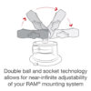 RAM® X-Grip® Phone Mount with RAM® Twist-Lock™ Suction Cup
