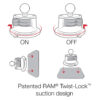 RAM® X-Grip® Phone Mount with RAM® Twist-Lock™ Suction Cup
