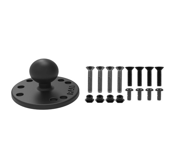 RAM® Round Plate with Ball & Mounting Hardware for Garmin GPSMAP