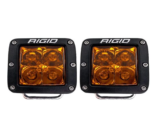 Rigid Industries D-Series Spot cu Lentila Amber PRO | Pair