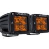 Rigid Industries D-Series Spot cu Lentila Amber PRO | Pair
