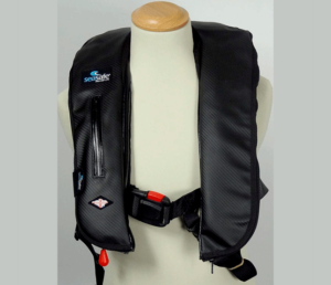 Seasafe I-Zip 170N LifeJacket Carbon fiber cover Logo BE, Graphite