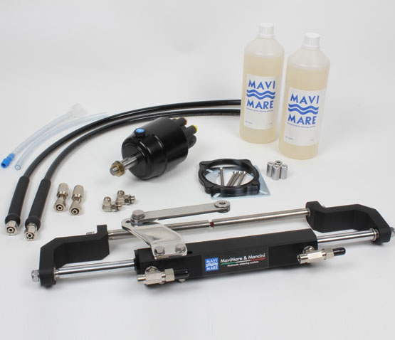 Mavimare Hydraulic Steering Kit for Outboards up to 150 hp – Frontal Balanced Cylinder