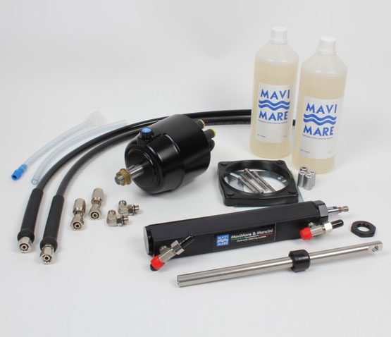 Mavimare Hydraulic Steering Kit For Outboards up to 150 hp – Lateral Mounting Cylinder