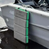 MARINAC Flexi EVA Boat Fender – Gray with Green