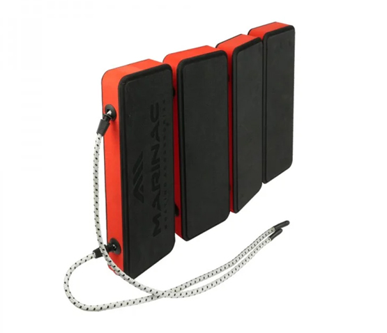 MARINAC Flexi EVA Boat Fender – Black with Red